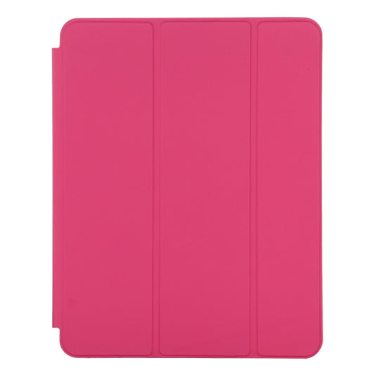 For iPad Pro 11 2022 / 2021 / 2020 3-fold Horizontal Flip Smart Leather Tablet Case with Sleep / Wake-up Function & Holder(Rose Red) by buy2fix