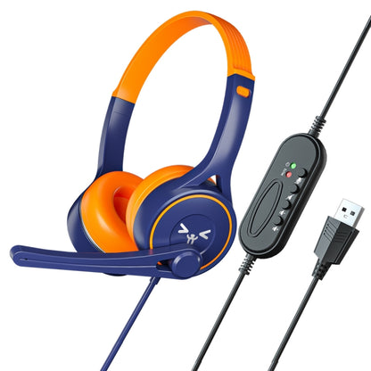 SOYTO SY-G30 Wired Noise Cancelling Ergonomic Gaming Headset, Interface:USB(Blue Orange) - Multimedia Headset by SOYTO | Online Shopping UK | buy2fix