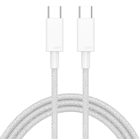 100W USB-C / Type-C to USB-C / Type-C Fast Charging Data Cable, Length:2m(White) -  by buy2fix | Online Shopping UK | buy2fix
