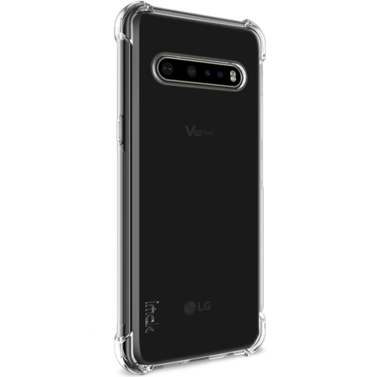 For LG V60 ThinQ 5G IMAK All-inclusive Shockproof Airbag TPU Protective Case, with Screen Protector(Transparent) - Mobile Accessories by imak | Online Shopping UK | buy2fix