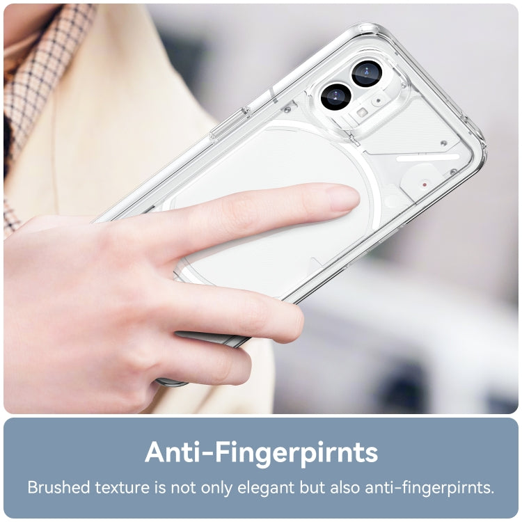 For Nothing Phone 1 Colorful Series Acrylic + TPU Phone Case(Transparent) - More Brand by buy2fix | Online Shopping UK | buy2fix