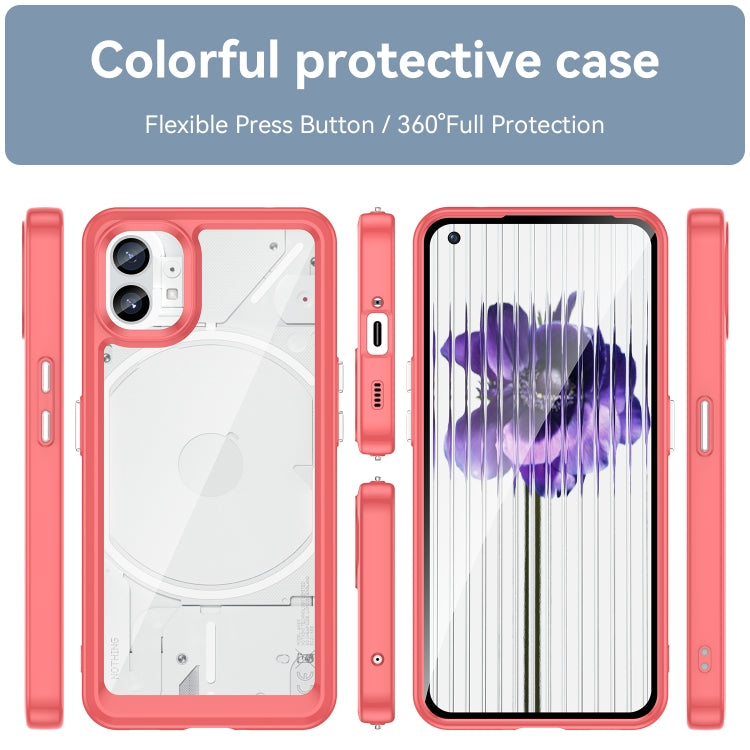 For Nothing Phone 1 Colorful Series Acrylic + TPU Phone Case(Red) - More Brand by buy2fix | Online Shopping UK | buy2fix