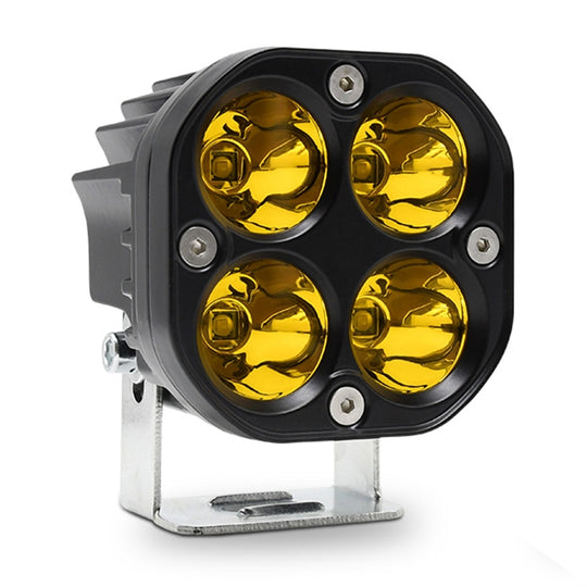Projecteur continu de voiture 3 pouces 4LED 20W / 2000LM / 6000K / DC9-80V (lumière jaune)