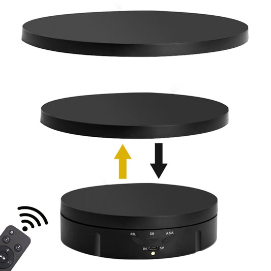 3 in 1 Remote Electric Rotating Display Stand Turntable(Black) - Camera Accessories by buy2fix | Online Shopping UK | buy2fix