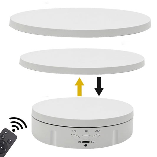 3 in 1 Remote Electric Rotating Display Stand Turntable(White) - Camera Accessories by buy2fix | Online Shopping UK | buy2fix