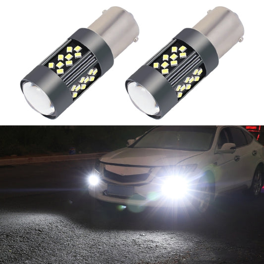 1 Pair 1156 12V 7W Continuous Car LED Fog Light(White Light) - In Car by buy2fix | Online Shopping UK | buy2fix