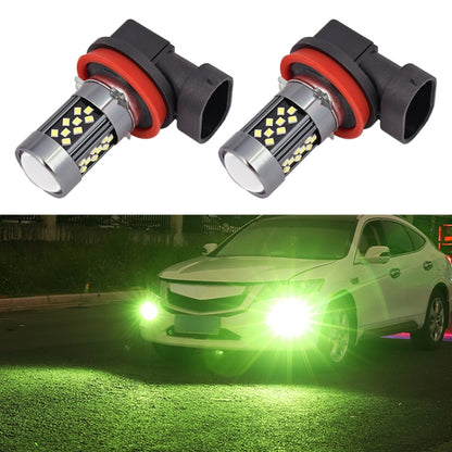 1 Pair H11 12V 7W Continuous Car LED Fog Light(Lime Light) - In Car by buy2fix | Online Shopping UK | buy2fix