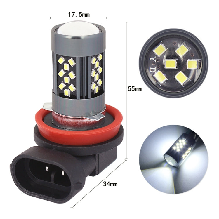 1 Pair H11 12V 7W Continuous Car LED Fog Light(Ice Blue Light) - In Car by buy2fix | Online Shopping UK | buy2fix