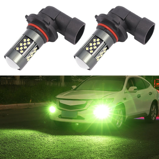 1 paire de feux antibrouillard LED stroboscopiques 9005 12V 7W pour voiture (lumière calcaire)