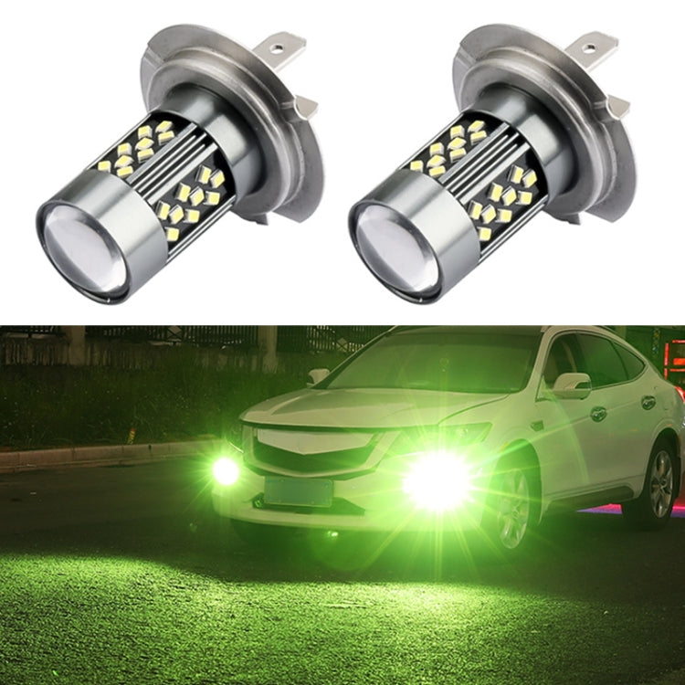 1 Pair H7 12V 7W Strobe Car LED Fog Light(Lime Light) - In Car by buy2fix | Online Shopping UK | buy2fix