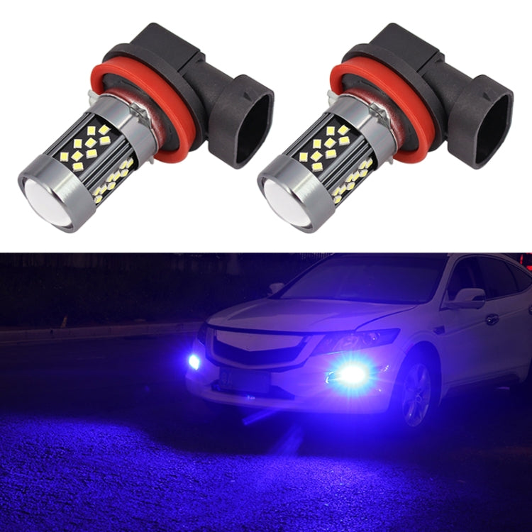 1 Pair H11 12V 7W Strobe Car LED Fog Light(Blue Light) - In Car by buy2fix | Online Shopping UK | buy2fix