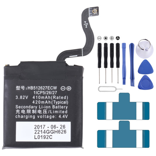 420mAh HB512627ECW For Huawei Watch 2 Pro Li-Polymer Battery Replacement - For Huawei by buy2fix | Online Shopping UK | buy2fix