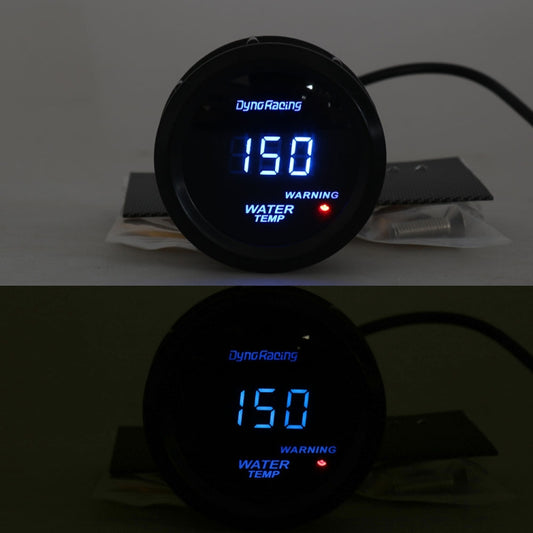 Car Modified 12V Universal 52mm Blue Light Digital Display Meter, Style:Water Temperature Gauge by buy2fix