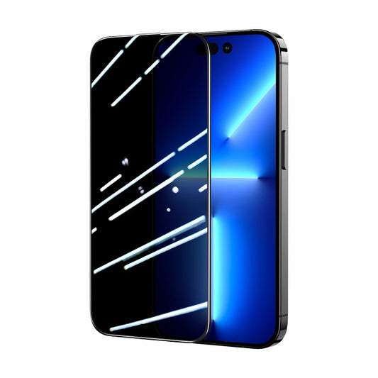 For iPhone 14 Plus JOYROOM 2.5D Screen Printing Full Screen Black Edge Privacy Tempered Glass Film - iPhone 14 Plus Tempered Glass by JOYROOM | Online Shopping UK | buy2fix
