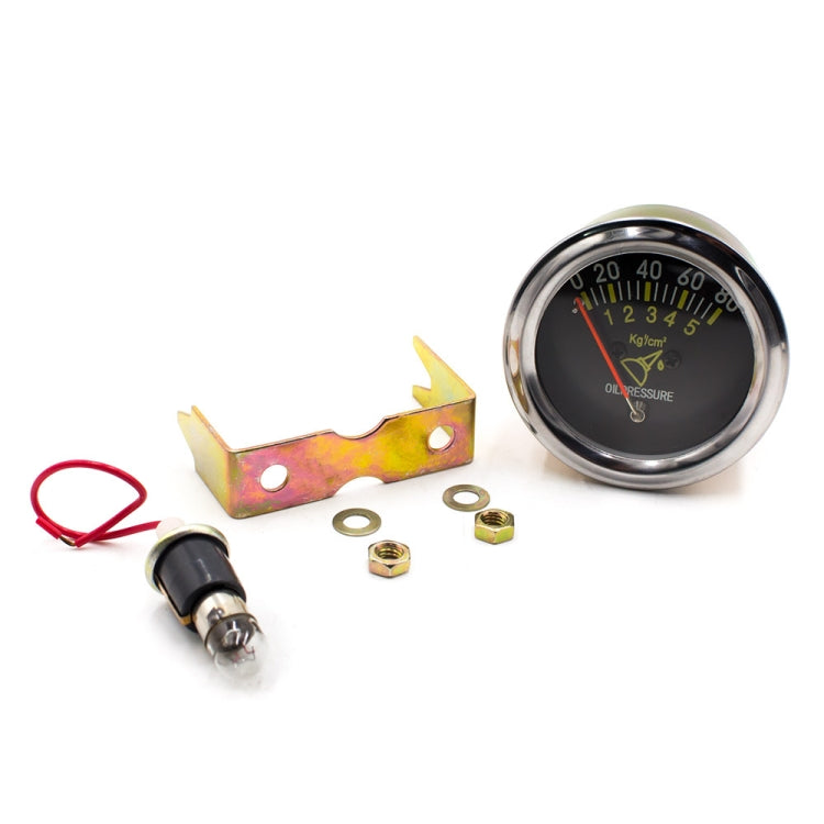 Car Modified 12V Universal 52mm Mechanical Oil Pressure Gauge - In Car by buy2fix | Online Shopping UK | buy2fix