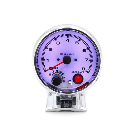 Car Modified 7 Background Lights Tachometer 0-8000RPM for 4/6/8 Cylinder Engines by buy2fix