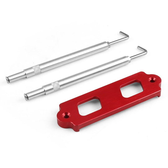 Support de fixation de batterie de voiture en alliage d'aluminium pour Honda Civic 1988-2000 (rouge)