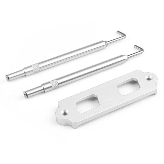 Support de fixation de batterie de voiture en alliage d'aluminium pour Honda Civic 1988-2000 (argent)