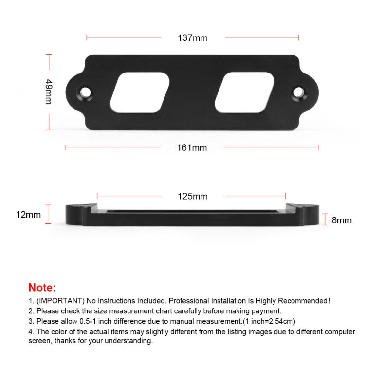 Car Aluminum Alloy Battery Fixing Bracket for Honda Civic 1988-2000(Red) - In Car by buy2fix | Online Shopping UK | buy2fix