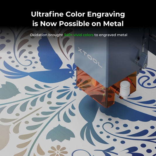 XTOOL D1 Pro-20W High Accuracy DIY Laser Engraving & Cutting Machine, Plug Type:EU Plug(Golden Red) by XTOOL