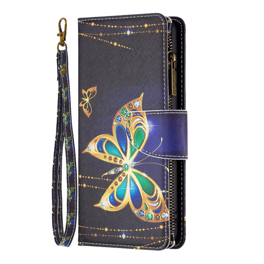 For Nothing Phone 1 Colored Drawing Pattern Zipper Leather Phone Case(Big Butterfly) by buy2fix