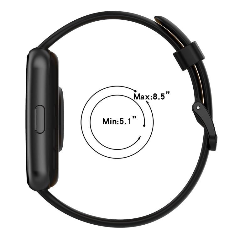 For Huawei Watch Fit 2 Two-Color Breathable Silicone Watch Band(Black+White) by buy2fix