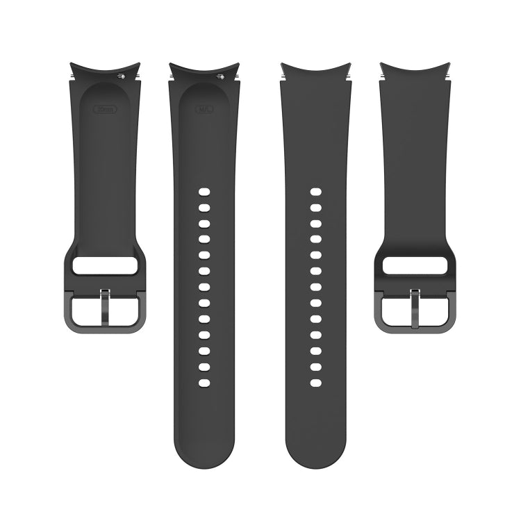 For Samsung Galaxy Watch 5 Pro 45mm Official Silicone Watch Band, Size:L(Black) - Watch Bands by buy2fix | Online Shopping UK | buy2fix
