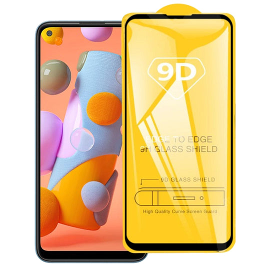 Pour Galaxy A11 9D Film de verre trempé plein écran pleine colle