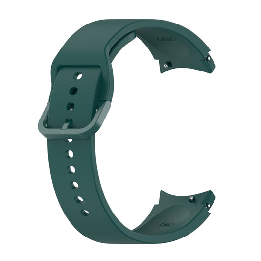 For Samsung Galaxy Watch 5 40mm Official Silicone Watch Band, Size:S(Dark Green) by buy2fix