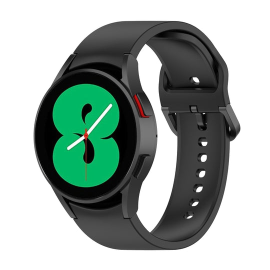 For Samsung Galaxy Watch 5 Pro 45mm Official Silicone Watch Band, Size:S(Black)