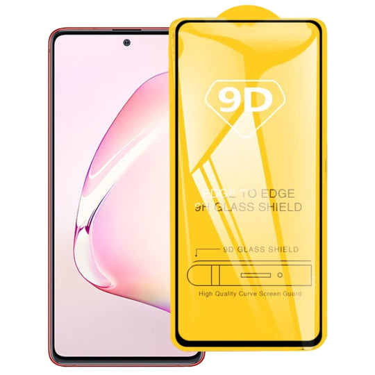 Pour Galaxy Note 10 Lite 9D Film de verre trempé plein écran pleine colle