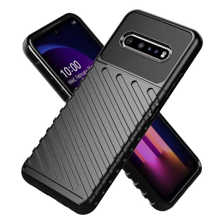 For LG V60 ThinQ Thunderbolt Shockproof TPU Soft Case(Navy Blue) - LG by buy2fix | Online Shopping UK | buy2fix