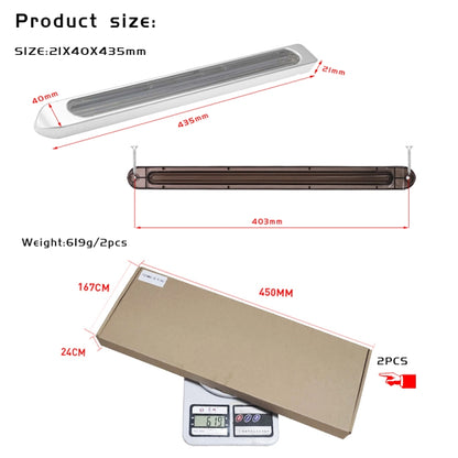 2 PCS 72LEDs Two-color Brake Turn Tail Light(Smoked Shell Red Light + Flowing Yellow Light) by buy2fix