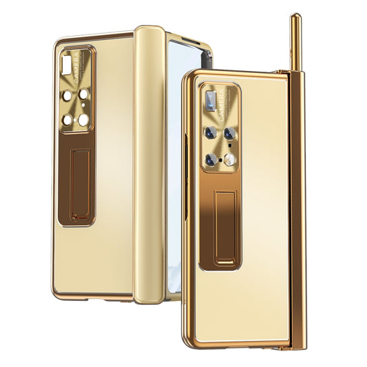 For Huawei Mate X2 Aluminum Alloy Double Hinge Shockproof Phone Protective Case(Champagne Gold) - Huawei Cases by buy2fix | Online Shopping UK | buy2fix