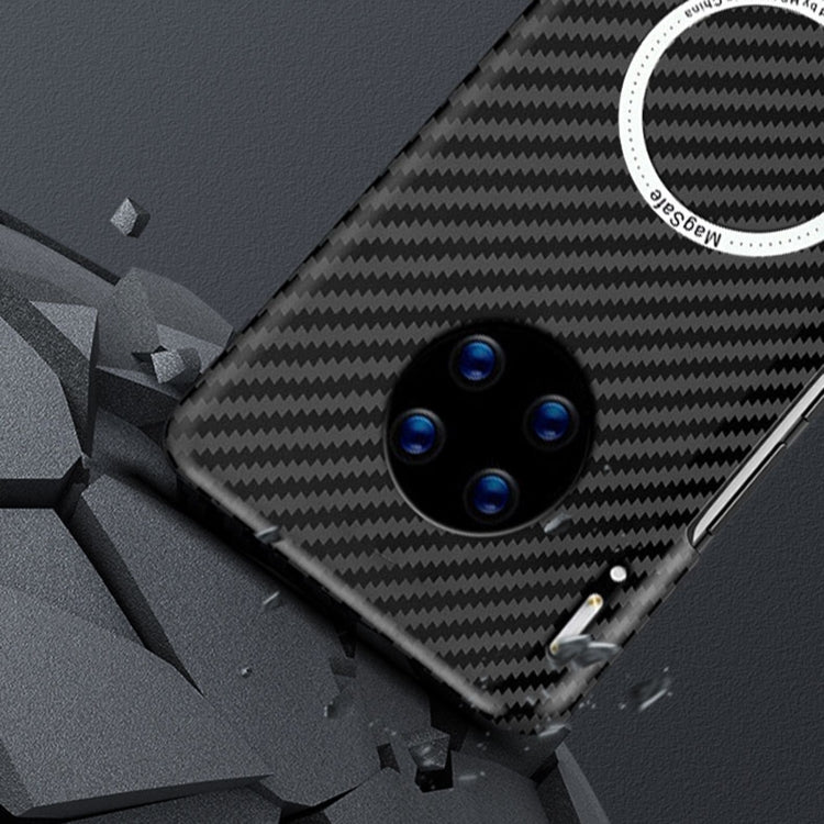 For Huawei Mate 30 Magnetic Magsafe Carbon Fiber Texture Shockproof Phone Case(Green) by buy2fix