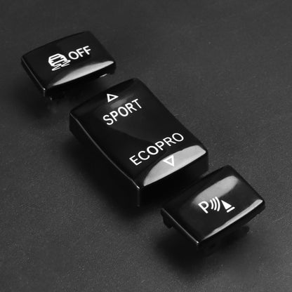Car Gear Button Set for BMW 1 Series F20 2012-2018,Left and Right Drive(Black) by buy2fix