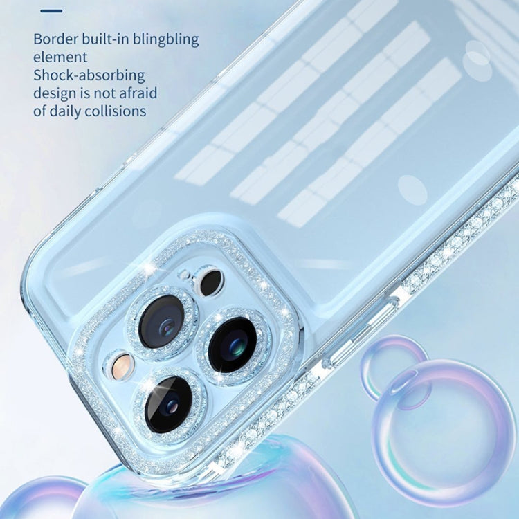 For iPhone 12 Shinning Diamond Space Shockproof Phone Case(Black) by buy2fix