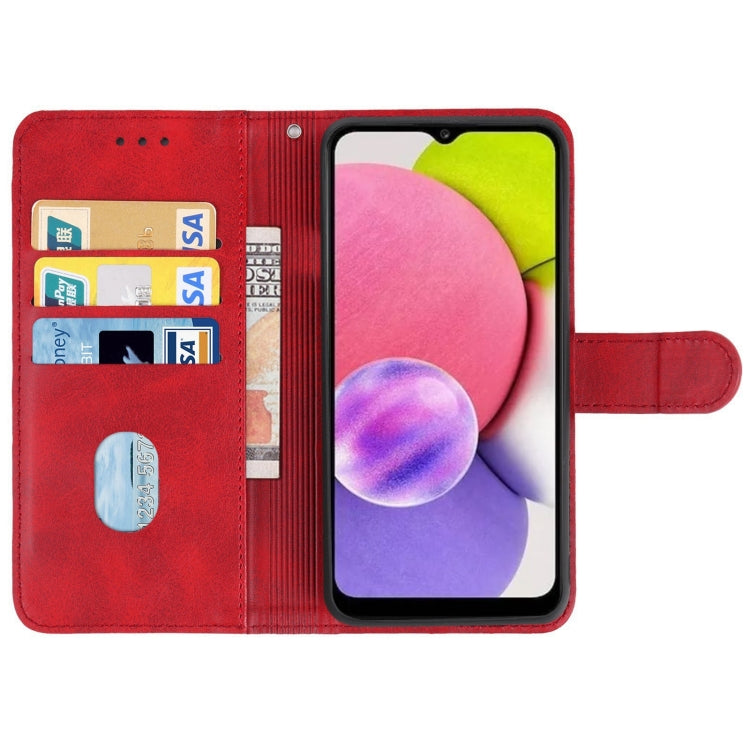 For Samsung Galaxy A04s / A13 5G Leather Phone Case(Red) - Galaxy Phone Cases by buy2fix | Online Shopping UK | buy2fix