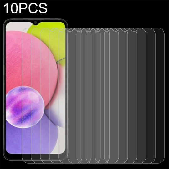 10 films en verre trempé 0,26 mm 9H 2,5D pour Samsung Galaxy A04s / A04 / A04e / M04 / F04