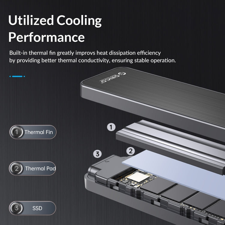 ORICO HM2-G2-BK M.2 NVMe SSD Enclosure(Black) - External Hard Drives by ORICO | Online Shopping UK | buy2fix