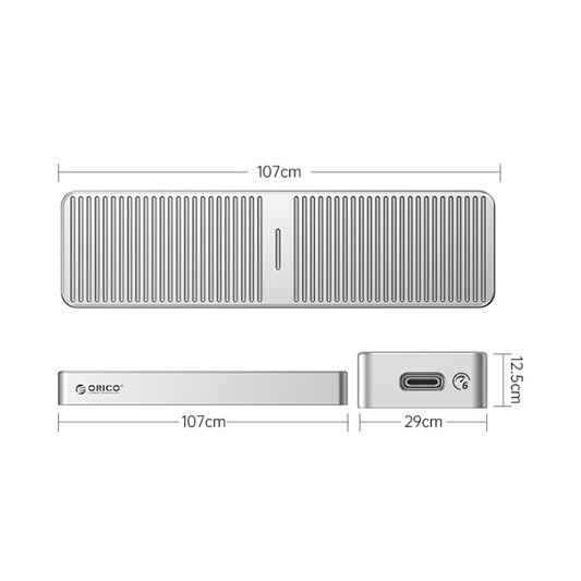 ORICO M221C3-SV M.2 NGFF 6Gbps SSD Enclosure(Silver) by ORICO