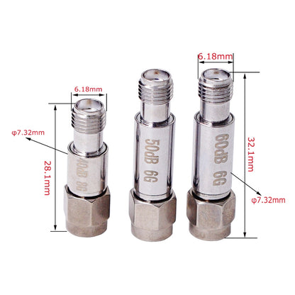 5dBi SMA Attenuator DC-6GHz SMA Coaxial Fixed Connectors by buy2fix