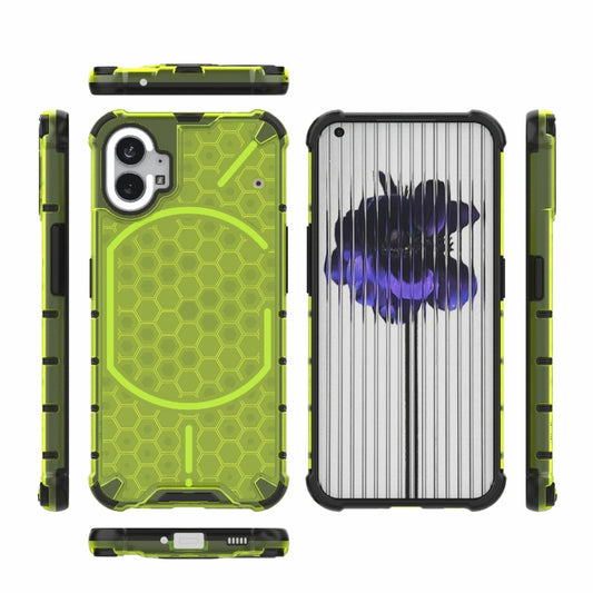 For Nothing Phone 1 Shockproof Honeycomb PC + TPU Protective Phone Case(Green) by buy2fix