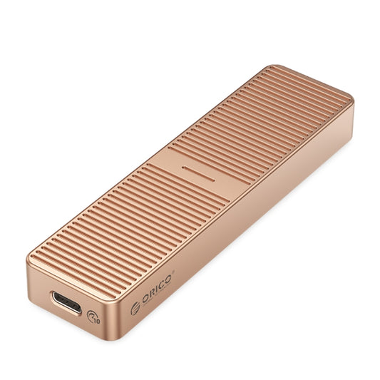 ORICO M222C3-G2-RG USB3.1 Gen2 Type-C 10Gbps M.2 NVMe SSD Enclosure(Gold) - HDD Enclosure by ORICO | Online Shopping UK | buy2fix