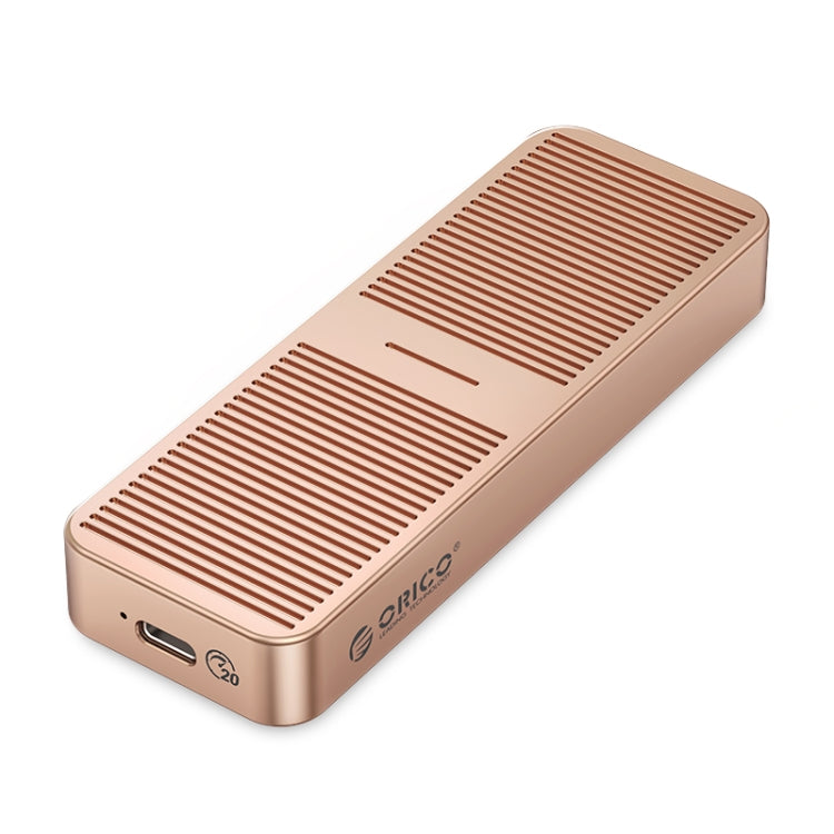 ORICO M223C3-G4-RG USB3.2 20Gbps M.2 NVMe SSD Enclosure(Gold) - HDD Enclosure by ORICO | Online Shopping UK | buy2fix