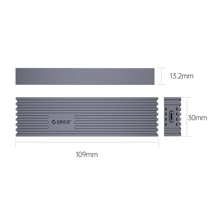ORICO M231C3-GY M.2 NGFF SSD Enclosure(Grey) - HDD Enclosure by ORICO | Online Shopping UK | buy2fix