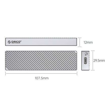 ORICO M211C3-SV M.2 NGFF SSD enclosure(Silver) - HDD Enclosure by ORICO | Online Shopping UK | buy2fix