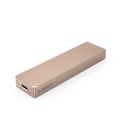 ORICO FV15C3-G2-RG 10Gbps USB3.2 Gen2 Type-C M.2 NVMe/NGFF(SATA) Dual Protocol SSD Enclosure(Gold) - HDD Enclosure by ORICO | Online Shopping UK | buy2fix