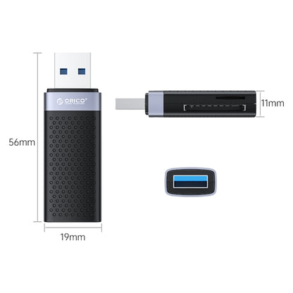 ORICO CS2T-A3 TF/SD Dual Port USB-A3.0 Dual Read Card Reader(Black) -  by ORICO | Online Shopping UK | buy2fix