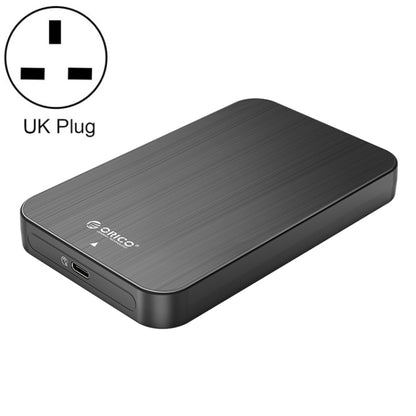 ORICO HM25C3 2.5 inch USB3.1 Gen1 Type-C Hard Drive Enclosure, Plug:UK Plug(Black) - HDD Enclosure by ORICO | Online Shopping UK | buy2fix